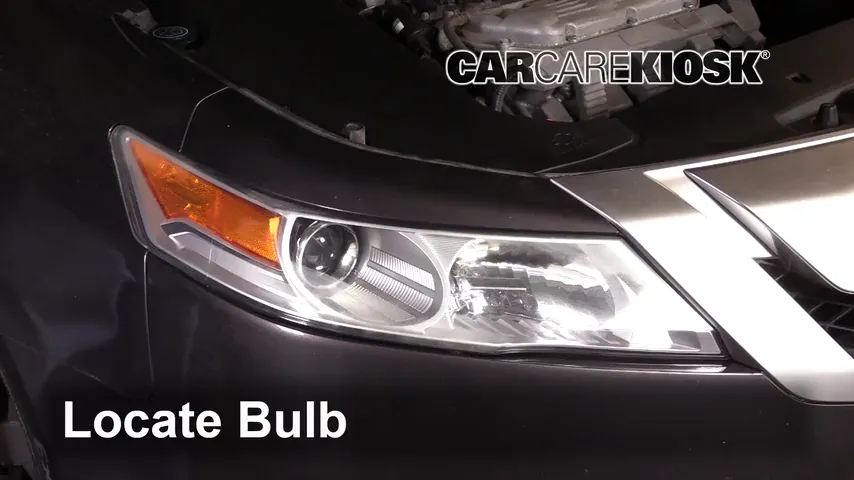 2010 Acura TL SH-AWD 3.7L V6 Lights Highbeam (replace bulb)